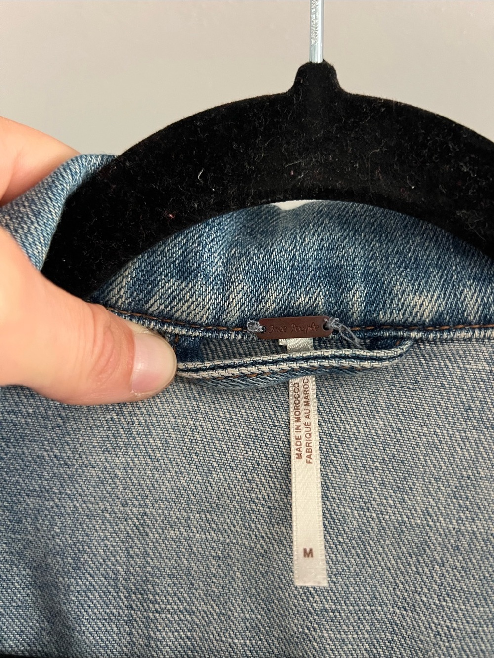 Free People Light Blue Denim Jacket